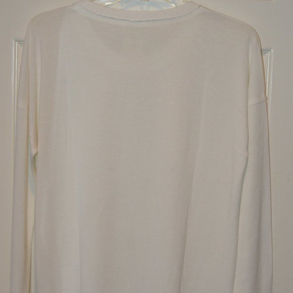 White Sparkle Sweater Size Large - Picture 5 of 5